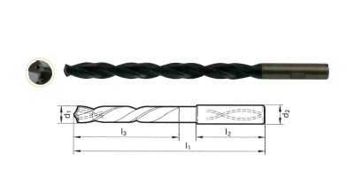 带夹槽硬质合金自冷却麻花钻头